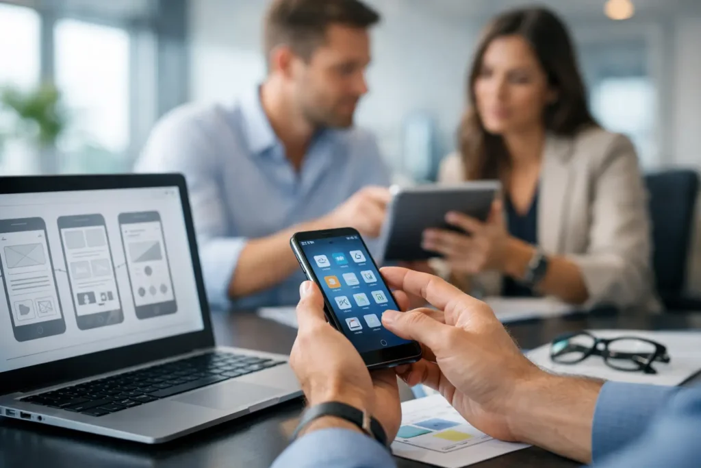 Desenvolvimento de aplicativo mobile empresarial