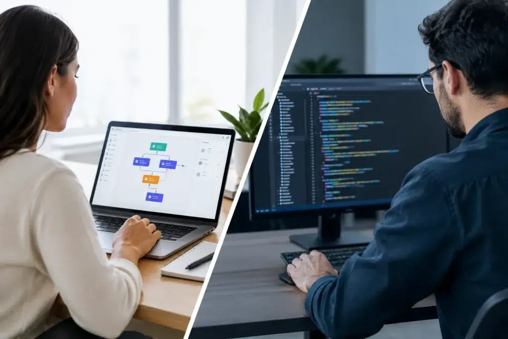 Low-code versus desenvolvimento tradicional